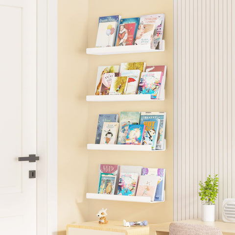 upsimples acrylic floating shelves install easily with pre drilled holes