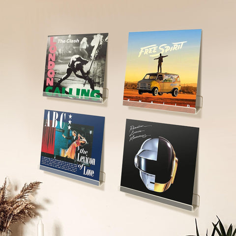 Upsimples acrylic shelves enhance living rooms, offices, and cafes with elegant, minimal decor.