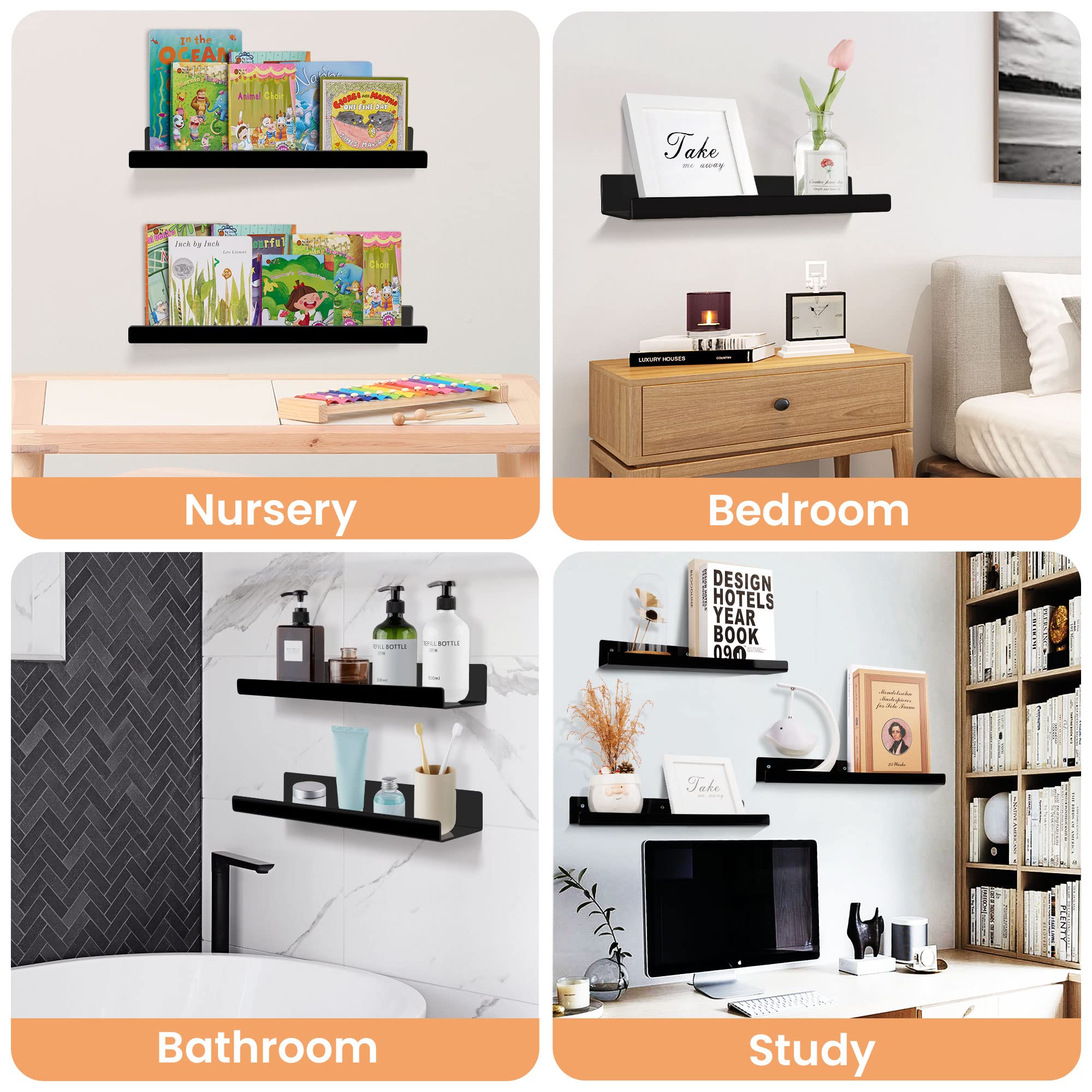 upsimples bathroom and living room display shelf offering versatile storage
