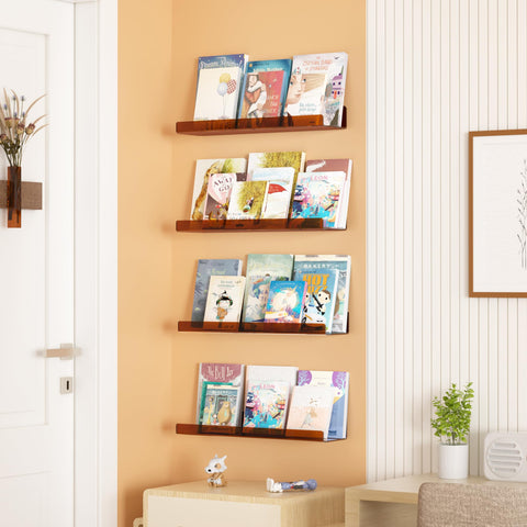 Upsimples bathroom shelves holding toiletries in a neat arrangement.