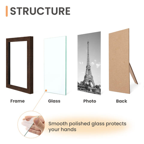 upsimples certificate frame brown 8.5x11 packaging and protection