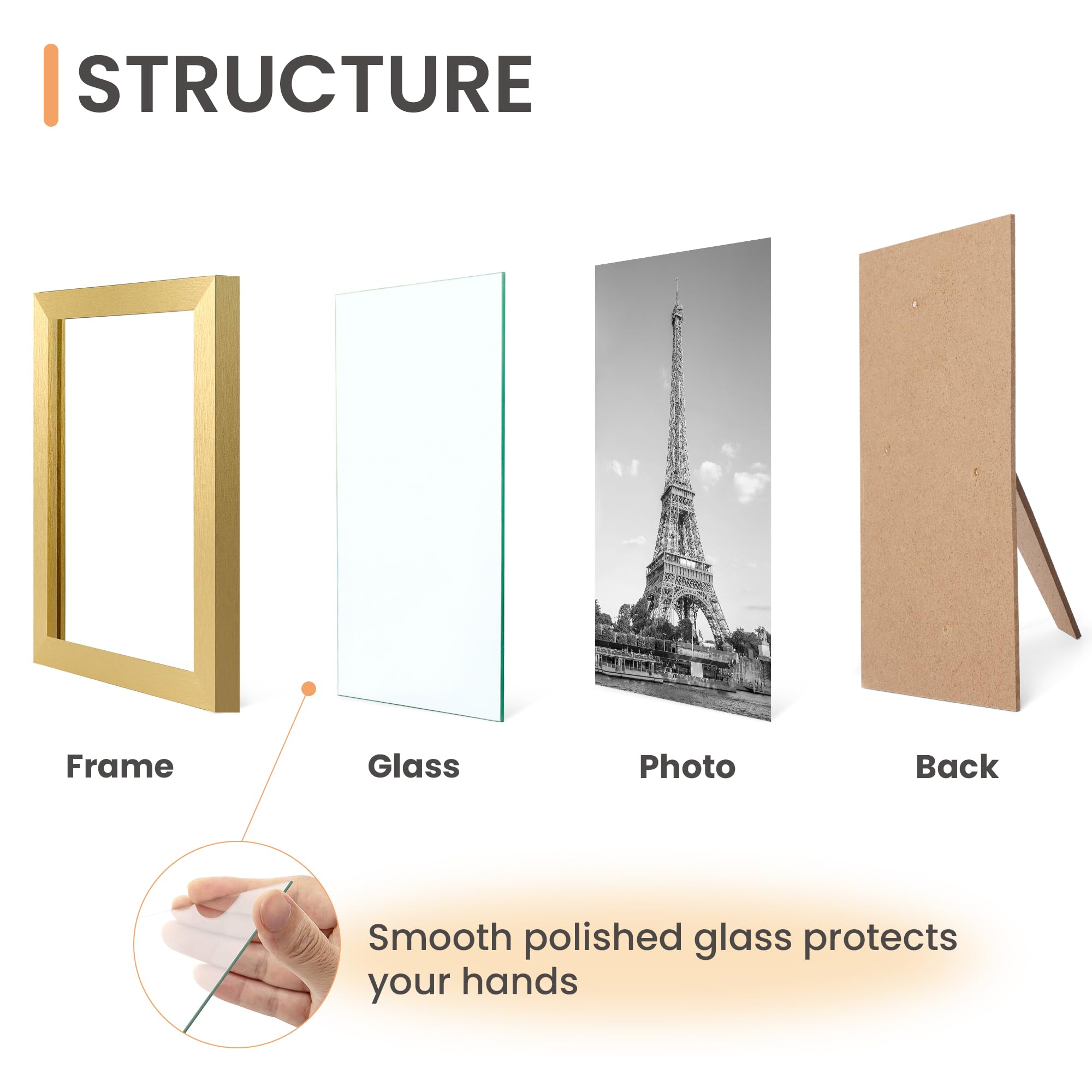 upsimples gold 8.5x11 packaging ensures safe arrival of the 5-pack