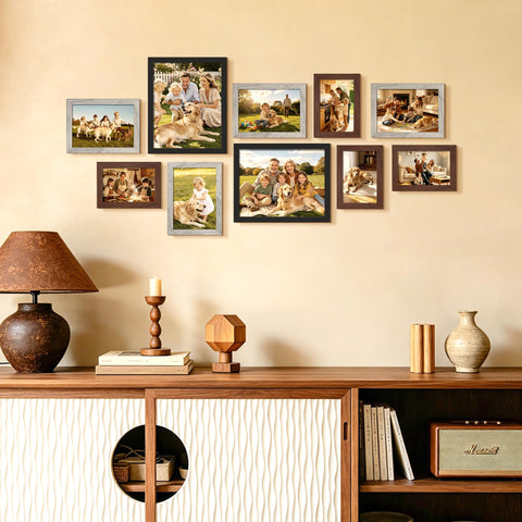 Upsimples collage frame 5x7 black ideal for compact wall displays.
