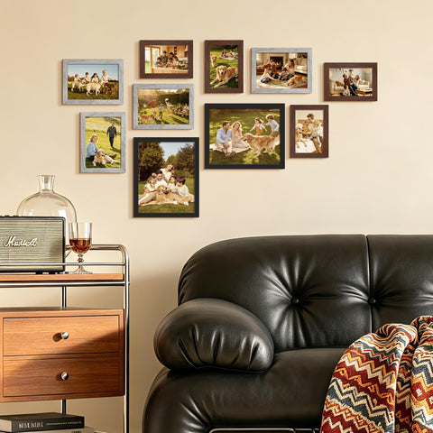 Upsimples collage frame 5x7 gray versatile for mixed photo layouts.