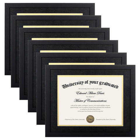 upsimples 11x14 black diploma frame for elegant wall display.