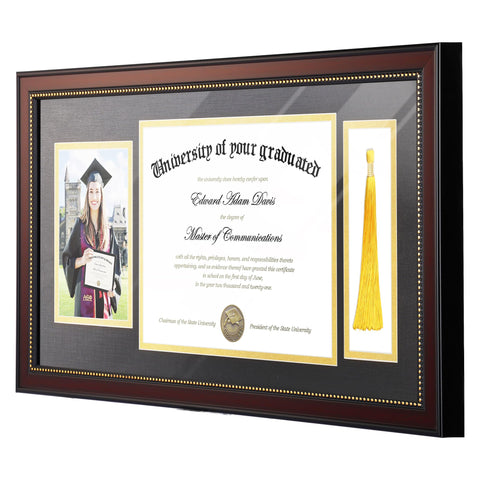 upsimples diploma frame 8x105 opening fits 8.5x11 certificates