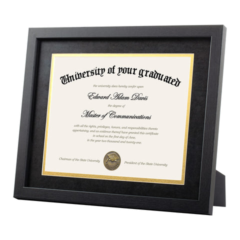 upsimples diploma frame with high-definition glass for crystal-clear document visibility.