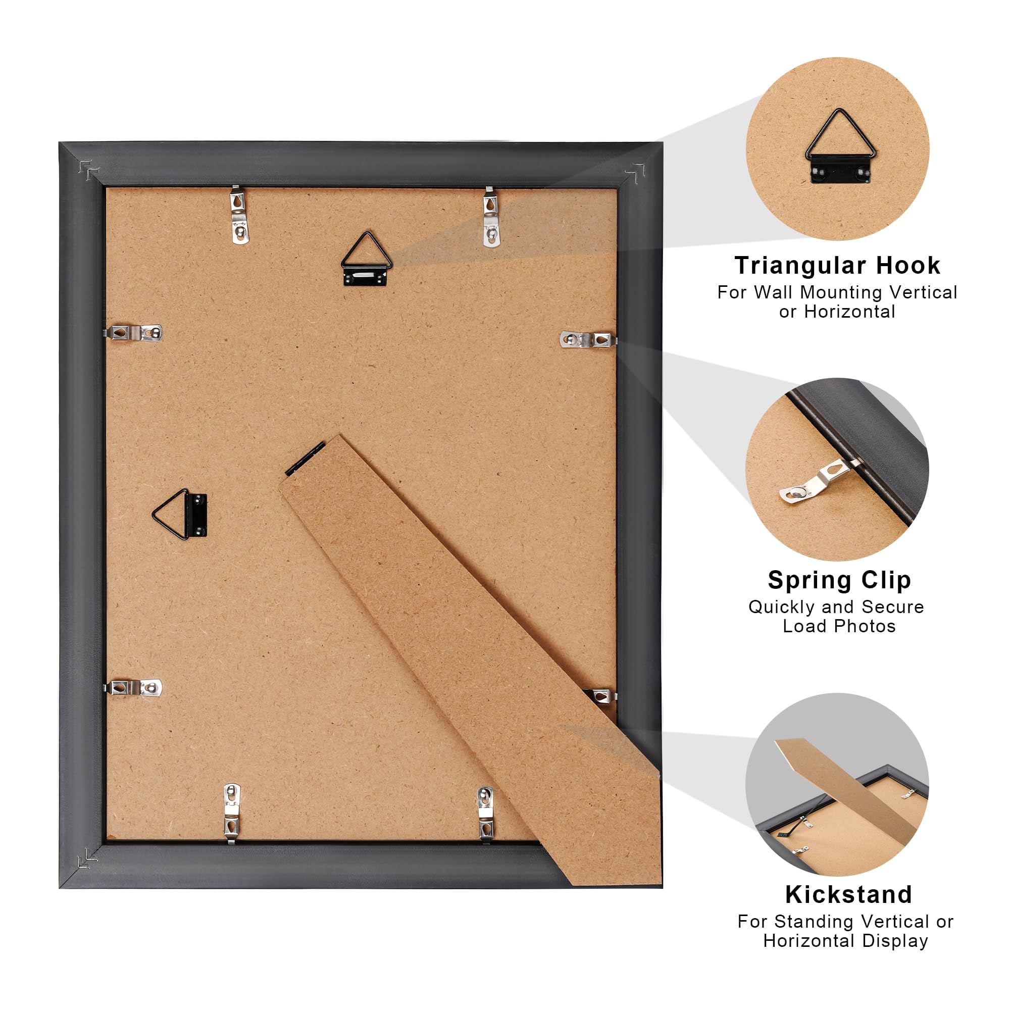 upsimples frame with spring clips for easy insertion