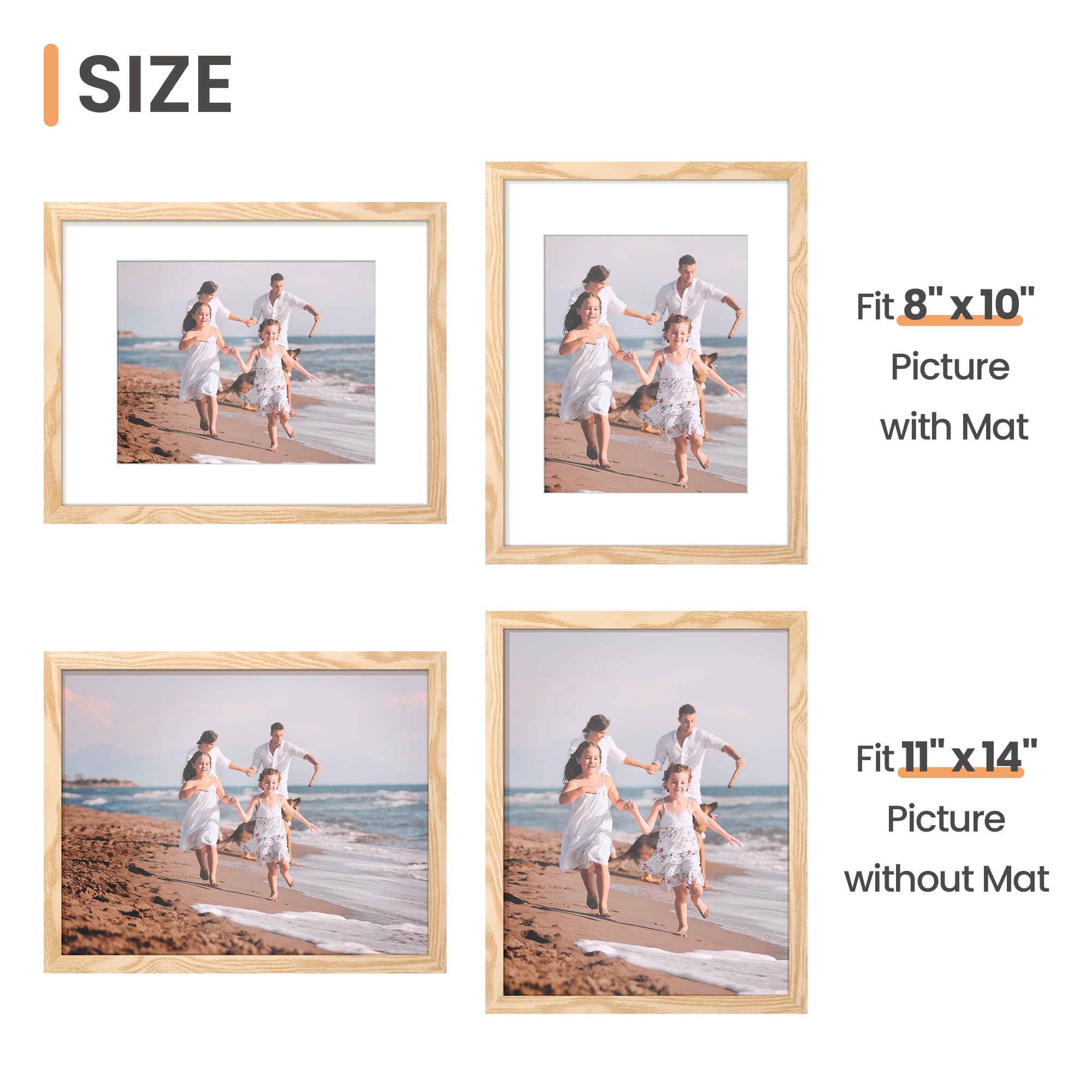 Upsimples easy mounting with spring-back design for vertical or horizontal hanging.