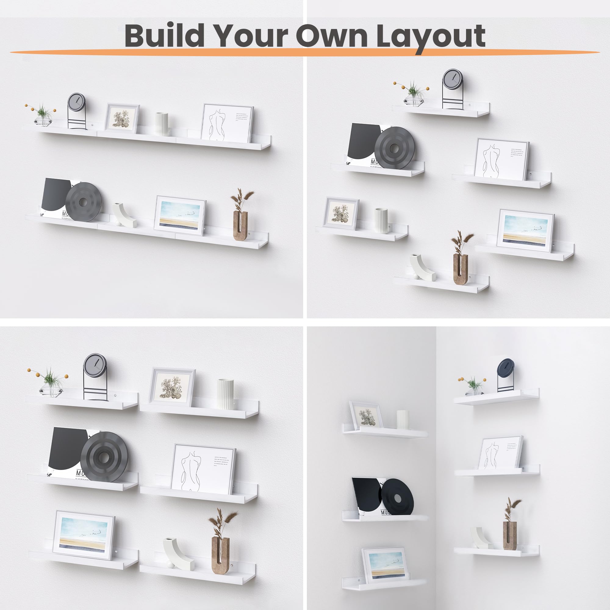 upsimples floating shelves six pack setup flexible configuration