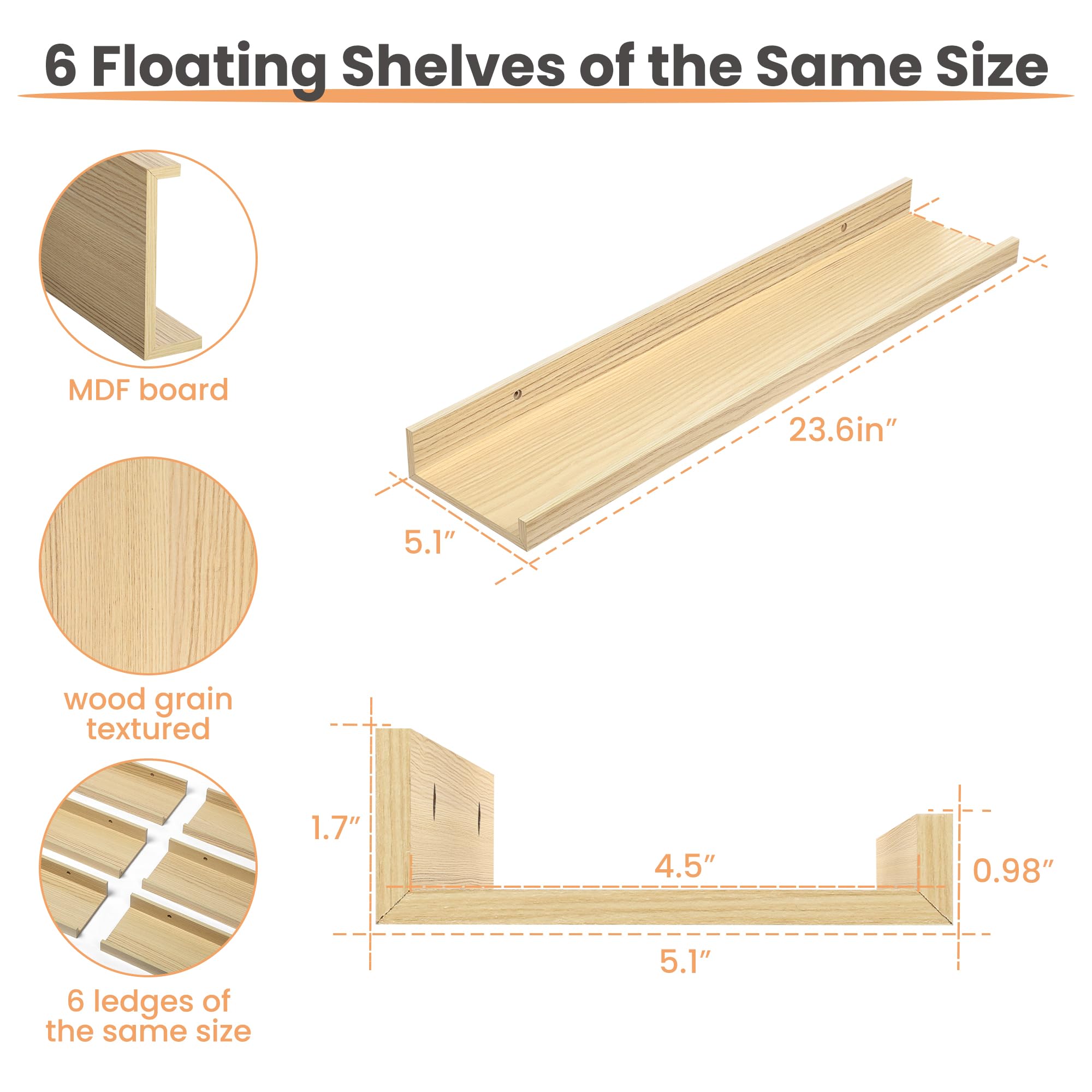 Upsimples wood texture close-up showing smooth edges and durable finish.