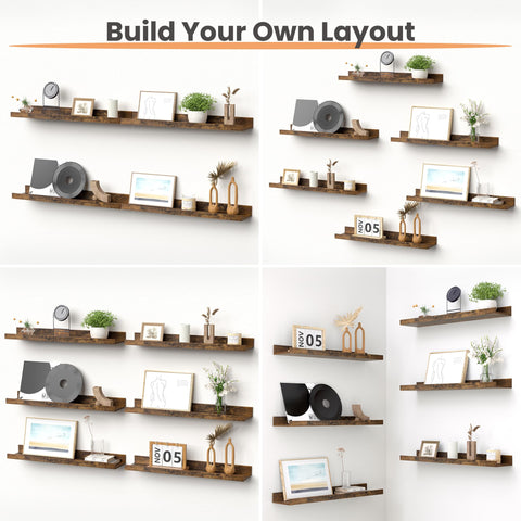 upsimples floating wall shelves in living room display versatile storage and decor