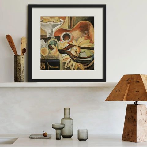 upsimples frame displayed on wall or tabletop in black for versatile use.