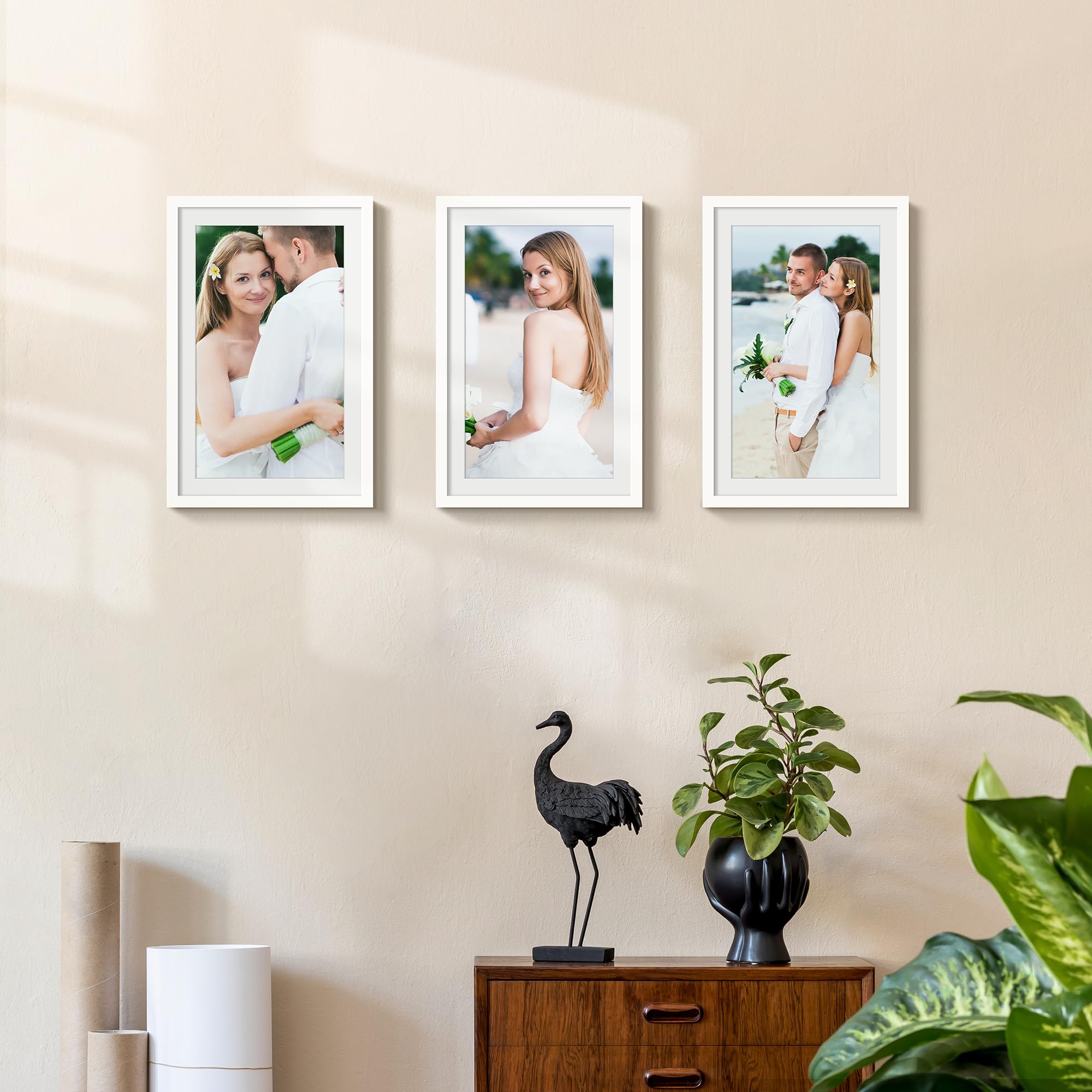 upsimples frame showcase 9x15 with mat for vibrant photos