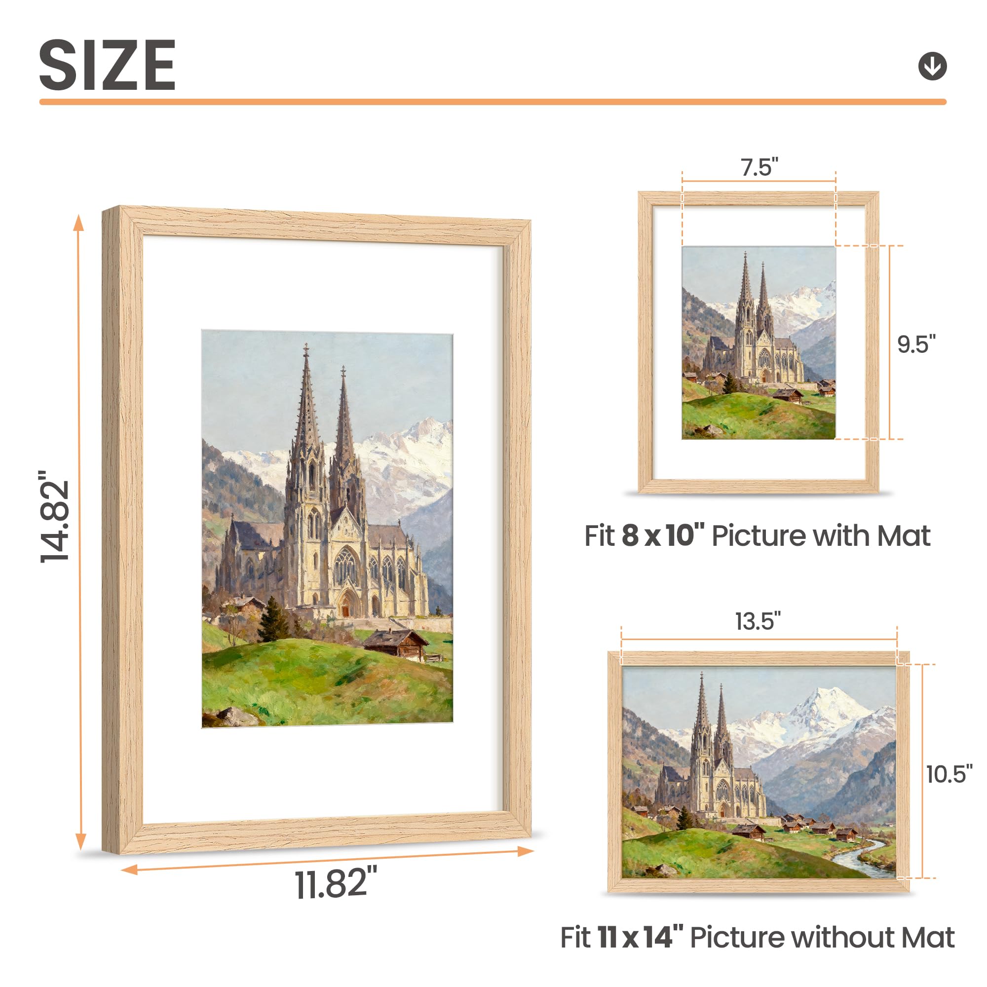 Upsimples frame without mat highlights your image with a clean look.