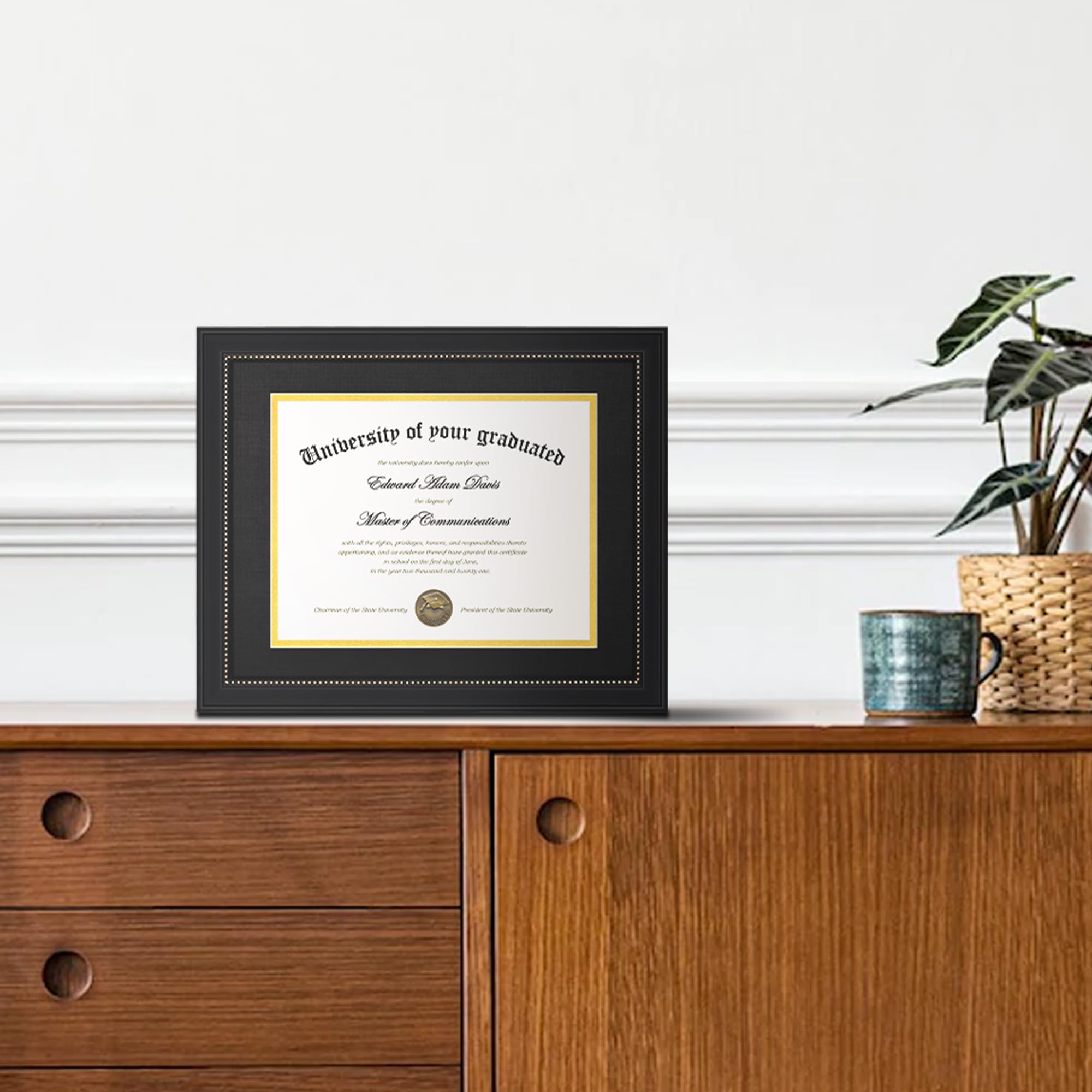 Gift-ready upsimsles diploma frame ideal for graduates and celebrations