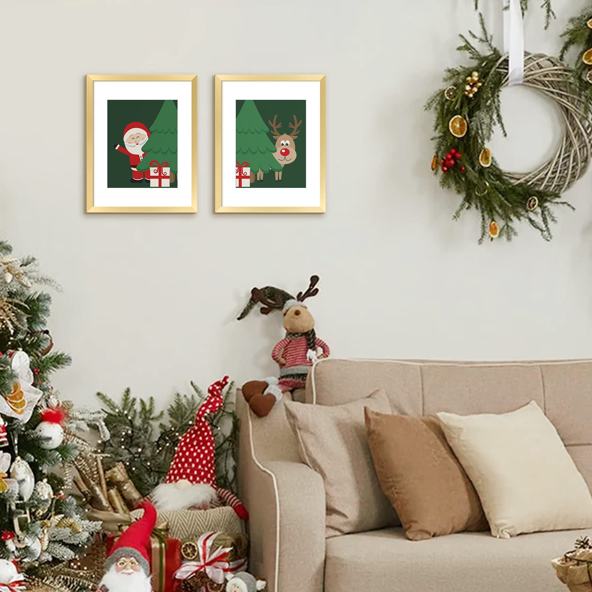 Upsimples gift-ready gold frame set for home or office decor
