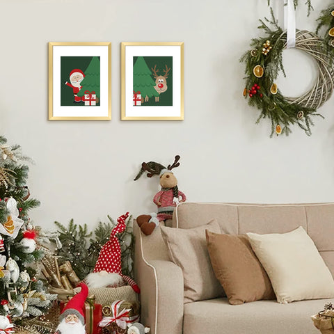 Upsimples gift-ready gold frame set for home or office decor