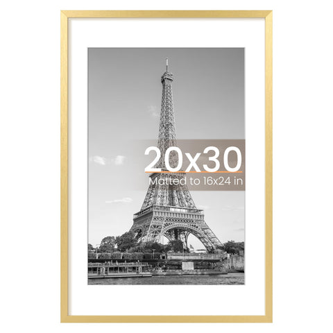 upsimples gold 20x30 frame front view for elegant home decor.