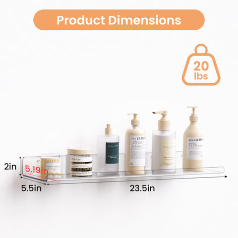 Upsimples invisible floating shelves in living room display items neatly.