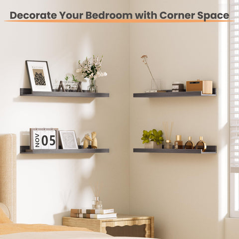 Upsimples living room display shelves create a focal point with easy access