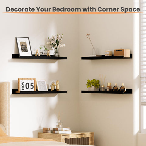 Upsimples long 47-inch layout options let you customize wall decor.
