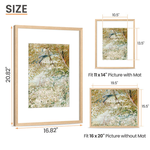 upsimples natural wood frame side grain close-up