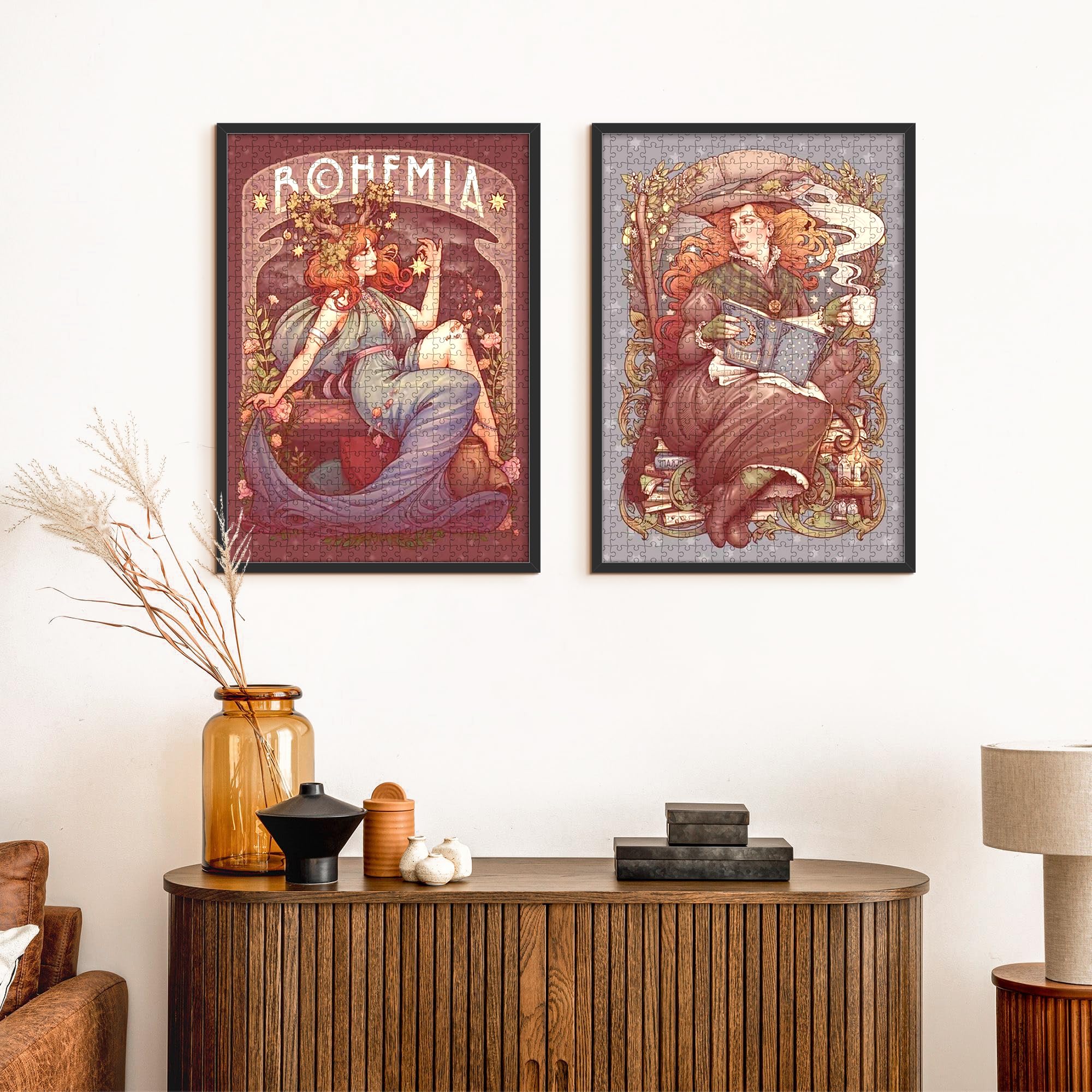 upsimples puzzle frame easy mount supports horizontal or vertical setup