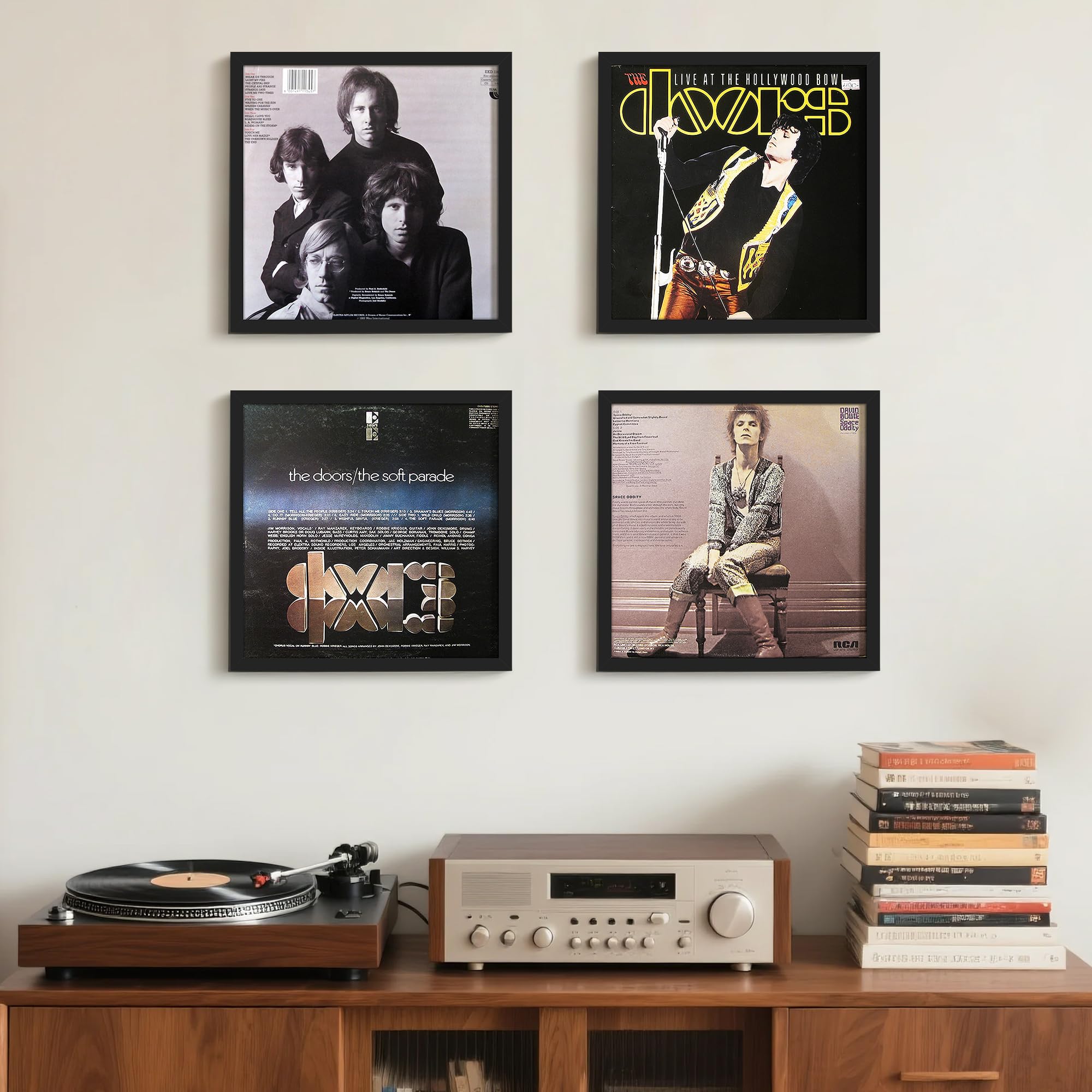 upsimples black finish four-pack framed display ready for gift or decor