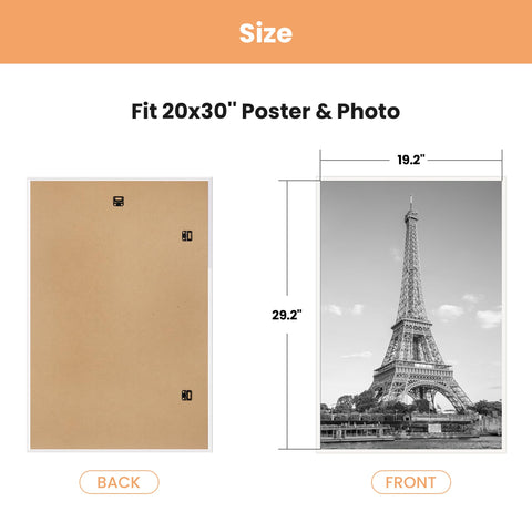 Upsimples scratch-proof plastic cover protects prints from scratches and dust.