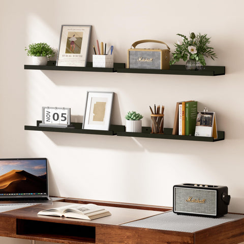 Upsimples shelf edge detail highlights refined craftsmanship and sturdy surfaces.