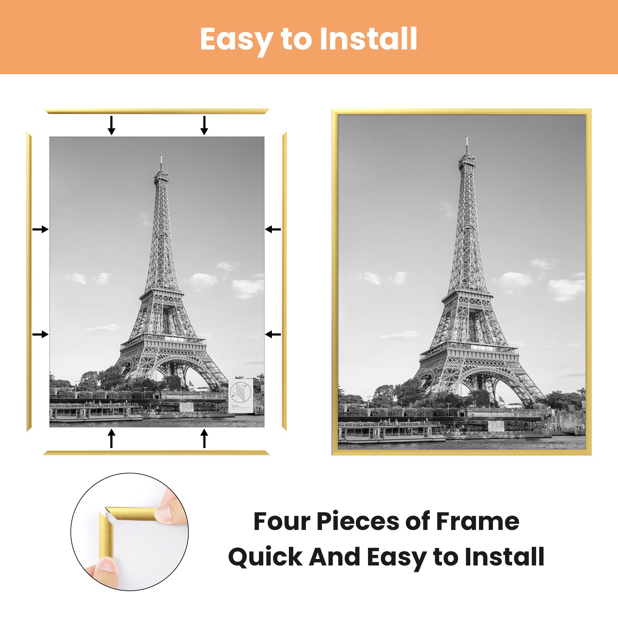 Upsimples slide-in strips enable quick frame assembly