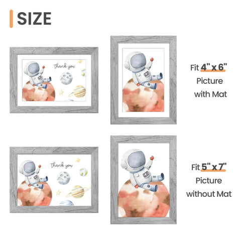 Upsimples frame with spring-action design enables quick photo changes.