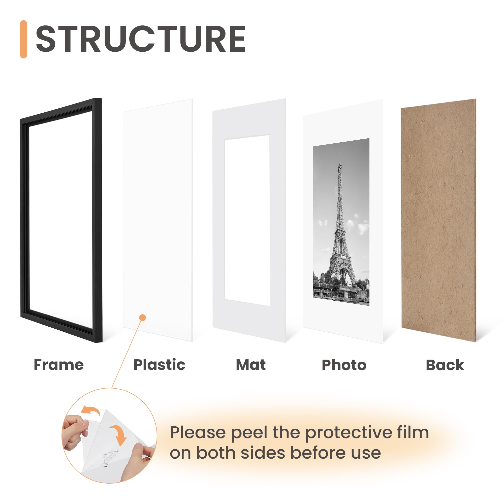 Upsimples spring-back design allows easy photo changes and versatile orientation.