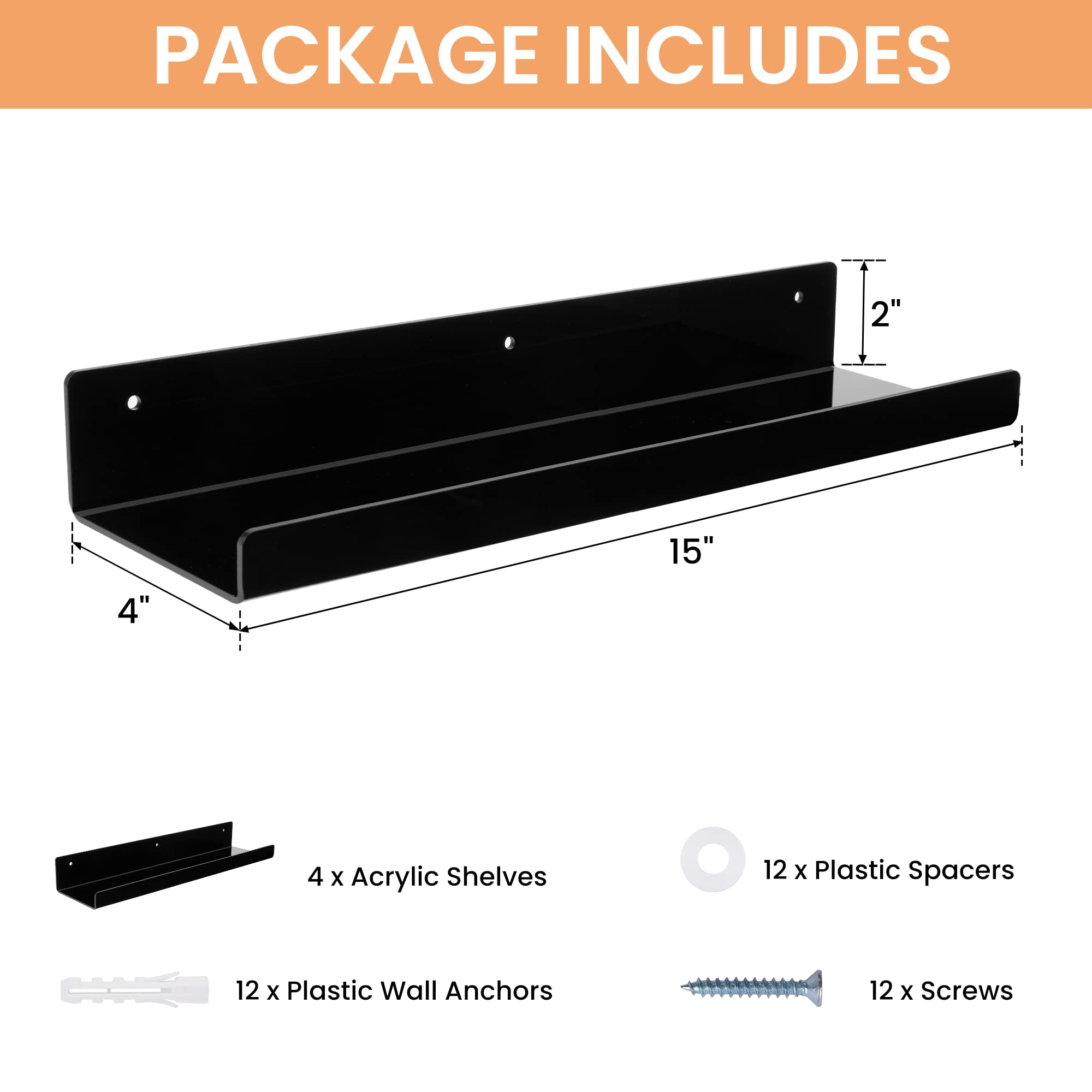 upsimples stylish black shelves suitable for multiple rooms and decor