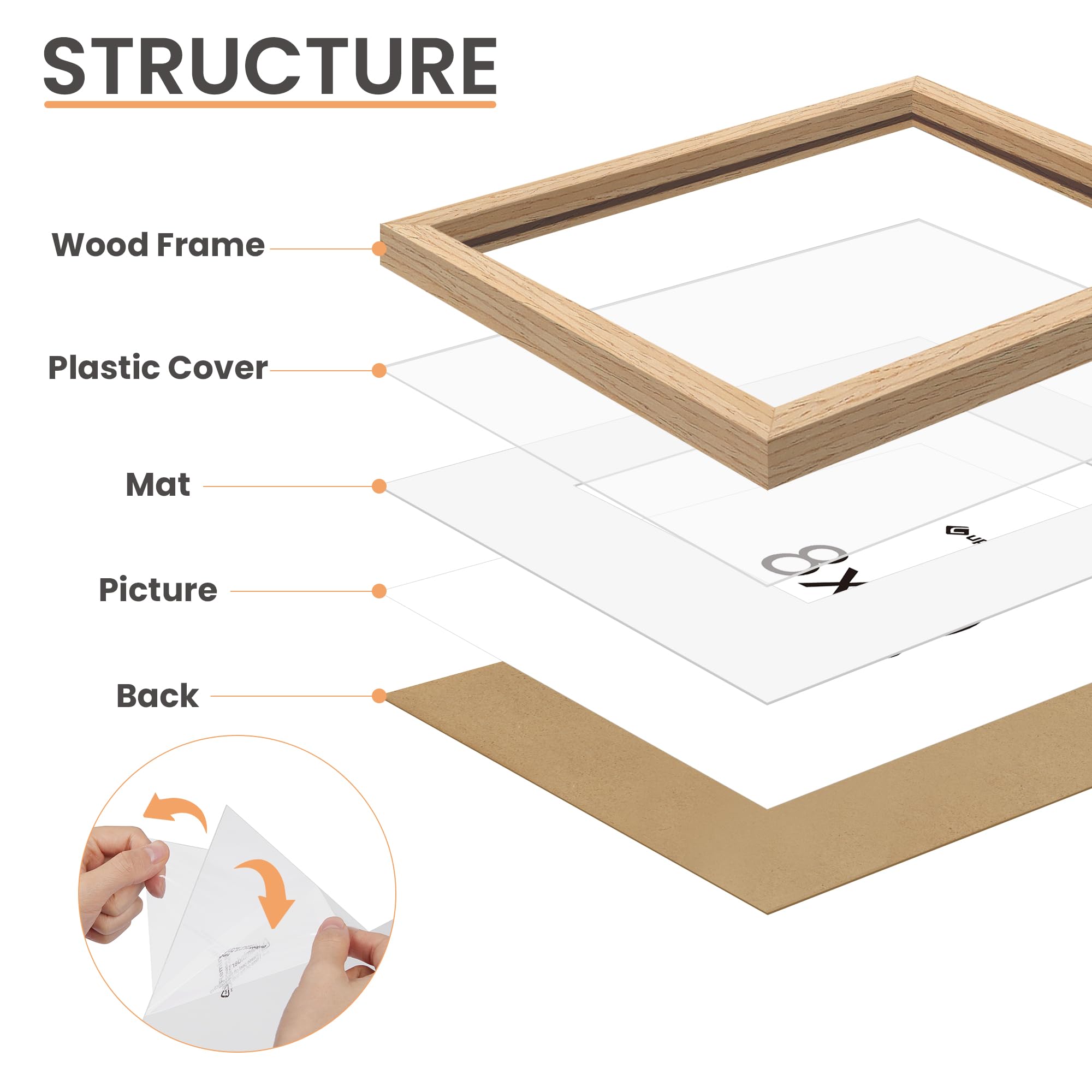 Upsimples wall hanging option demonstrated in vertical and horizontal layouts.