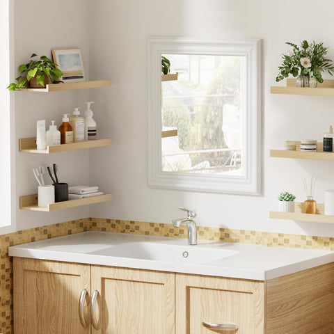 upsimples wall shelves in kitchen or bathroom organize everyday items