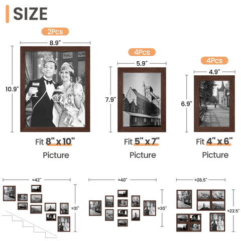 upsimples wooden picture frame closeup emphasizes durable wood and protective plastic cover