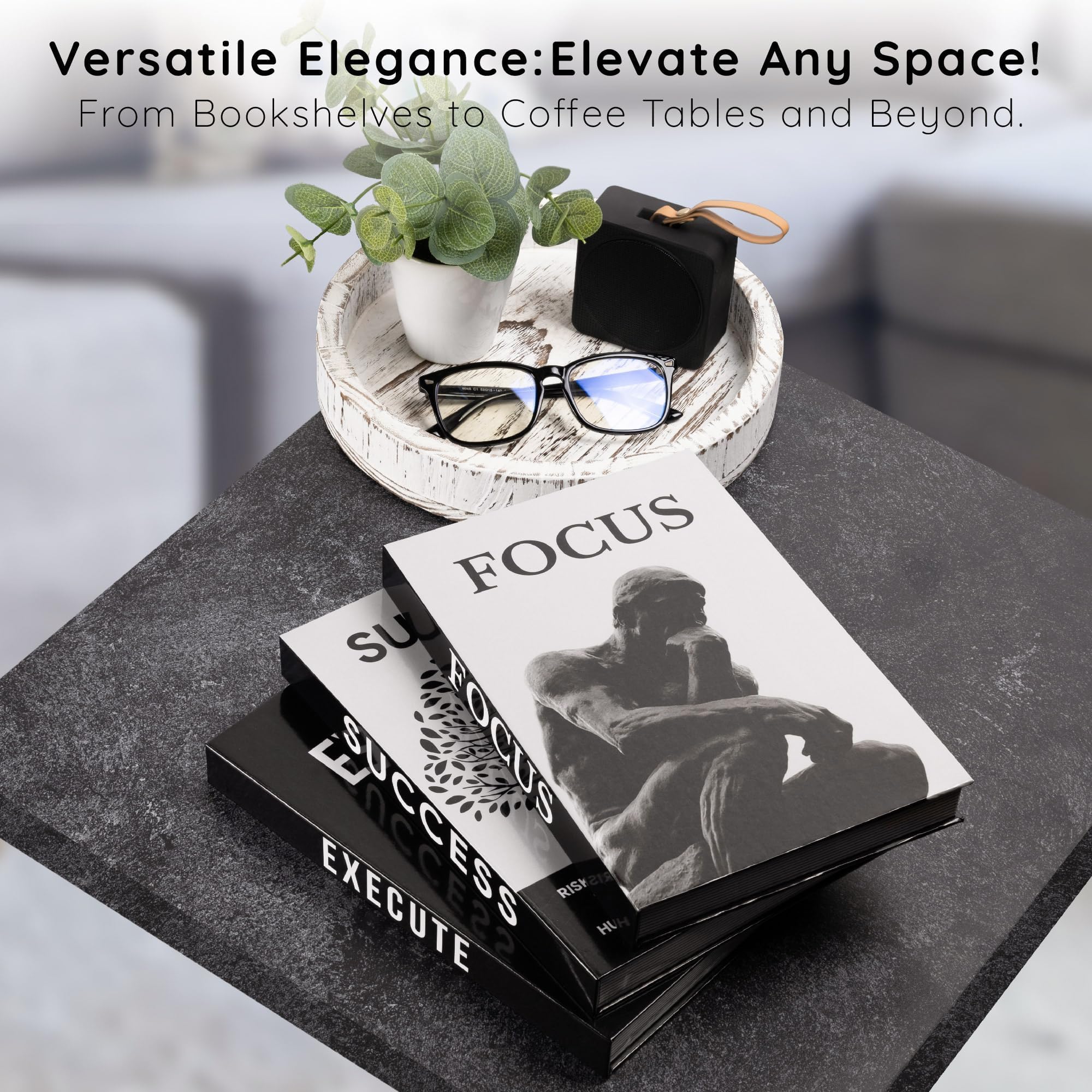 Upstart Decor hidden storage magnetic closure conceals small office items.