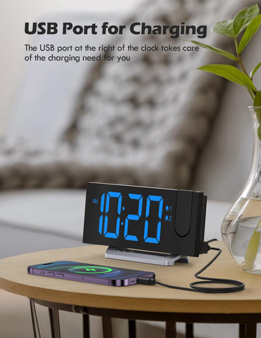 Uptimus dual alarm with snooze for flexible wake-ups