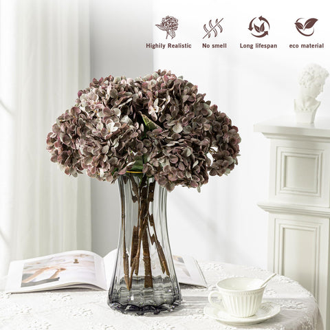 Uqueeten hydrangea cluster diameter 5.9 inches for balanced table decor.