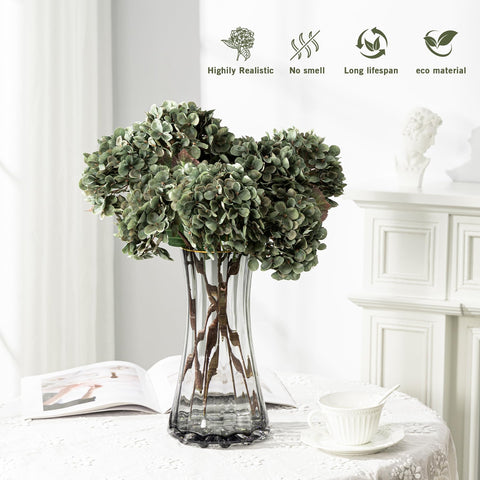 Uqueeten Hydrangea stem with internal wire supports easy shaping.