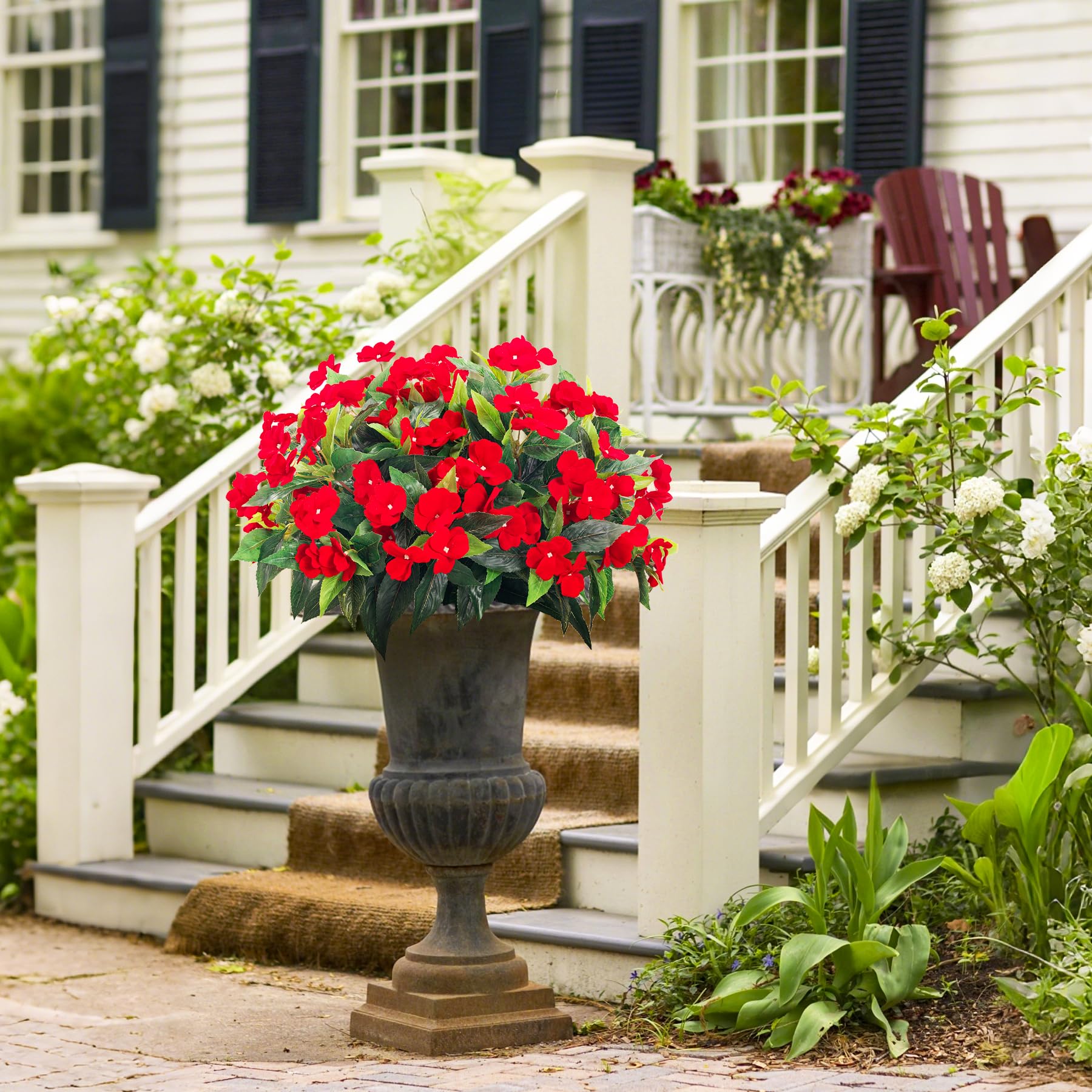 Uqueeten uv-resistant outdoor flowers keep color longer