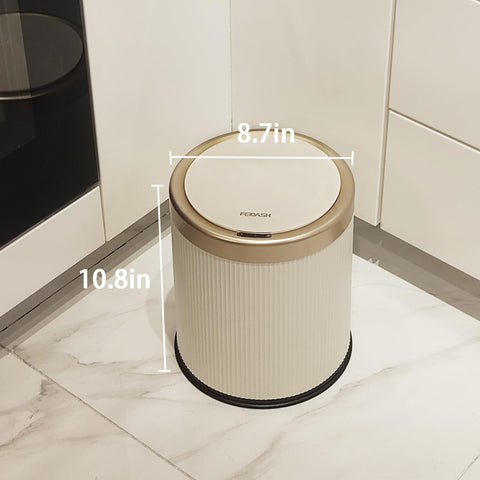 URALFA hidden trash bag compartment keeps liners out of sight for a cleaner look.
