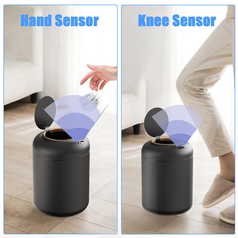 URALFA trash can with removable legs for easy cleaning and stability.