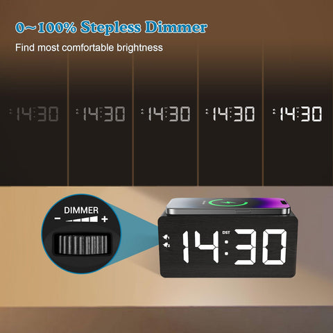 URAYCO clock with USB ports ideal for charging multiple devices at once