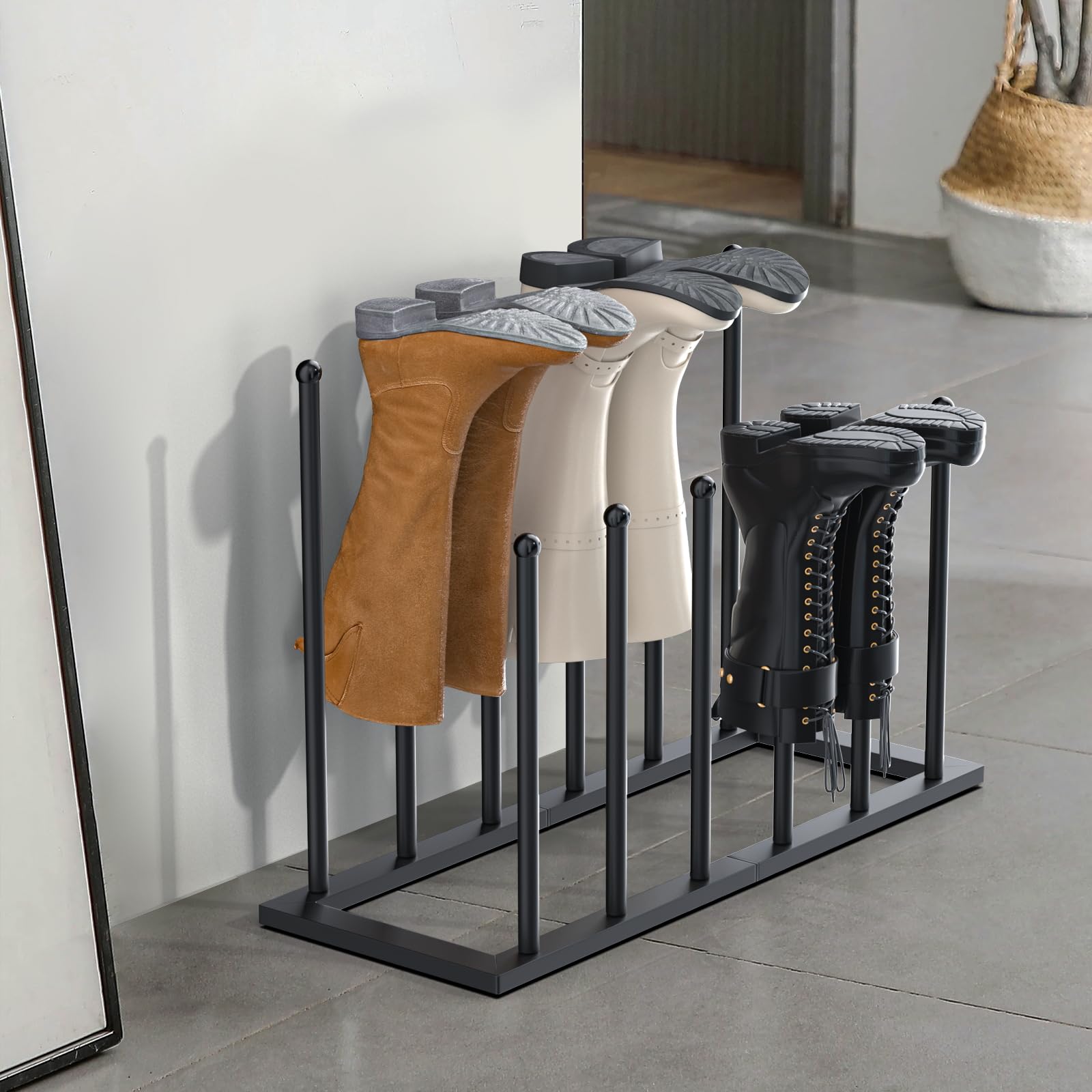 Urban Deco boot rack being assembled for easy setup.