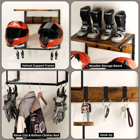 Urban Deco space-saving rack ideal for entryways and garages