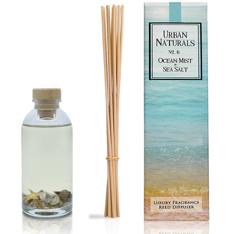 Urban Naturals Ocean Mist diffuser in living room creates inviting ambience