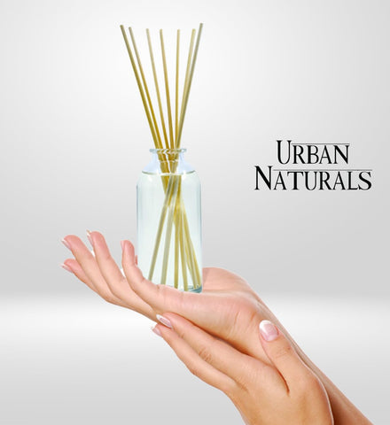 Urban Naturals luxurious gift box with diffuser and reeds, ready for gifting.
